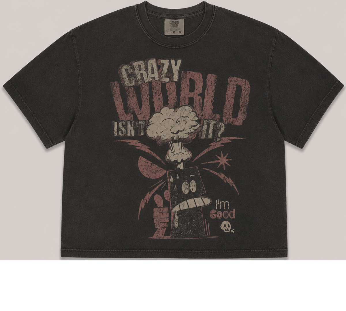 CRAZY WILD VINTAGE GRAPHIC TEE AV-00242